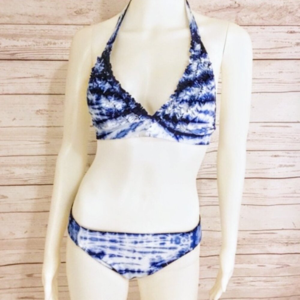 Brand New 2- Pc Set Lucky Brand Global Tie Dye Swim Bikini